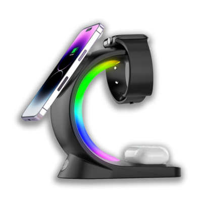 Eclipse PowerDock - 3-in-1 RGB Magnetic Wireless Charger